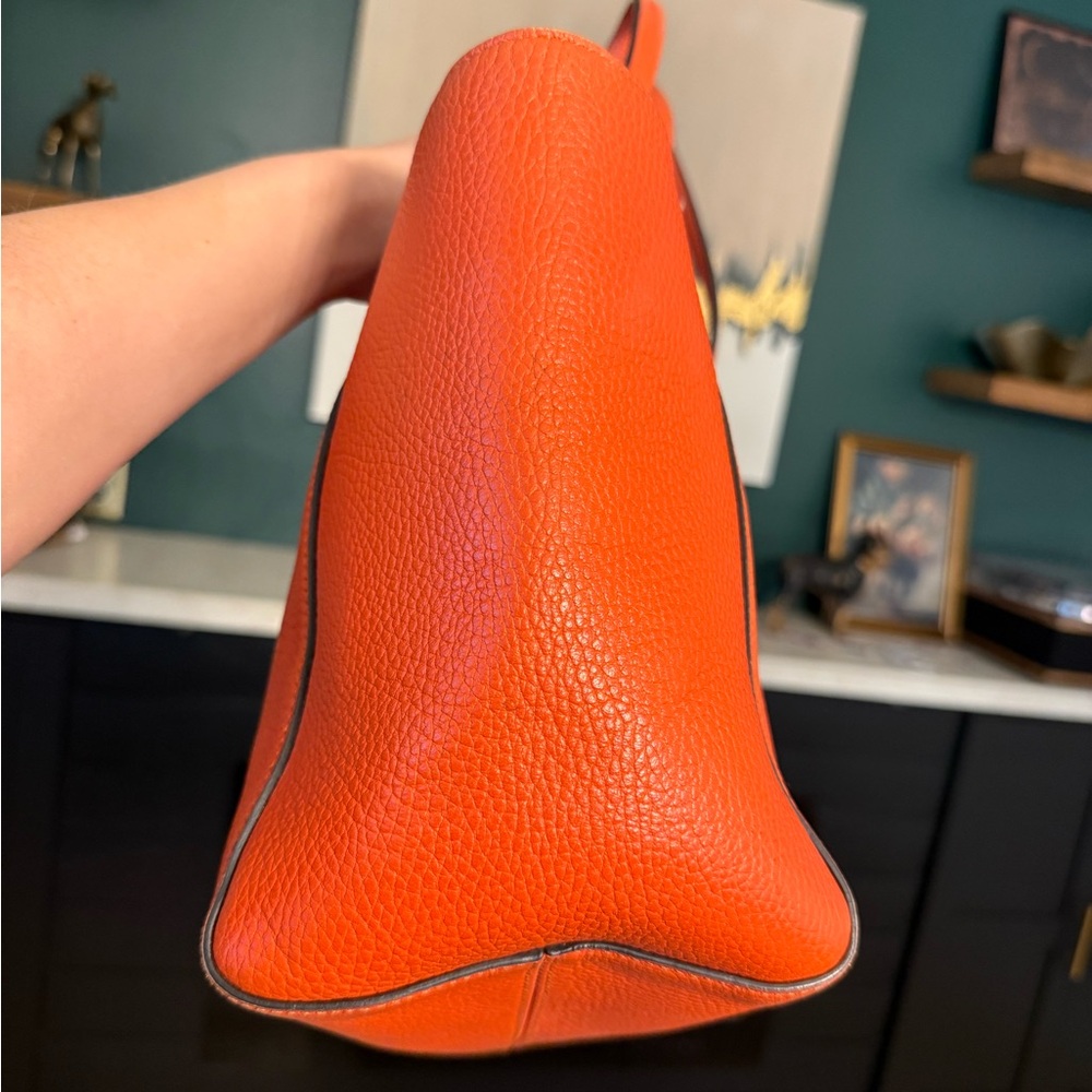 Gucci Orange Leather Tote with Pink Accent - Picture 11 of 16